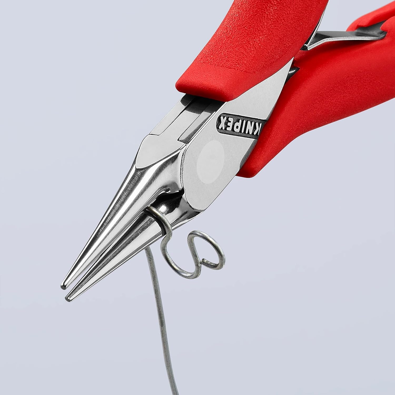 KNIPEX Szczypce dla elektroników ze złączem wsuwkowym z nasadkami z antypoślizgowego tworzywa sztucznego 115 mm, 35 31 115
