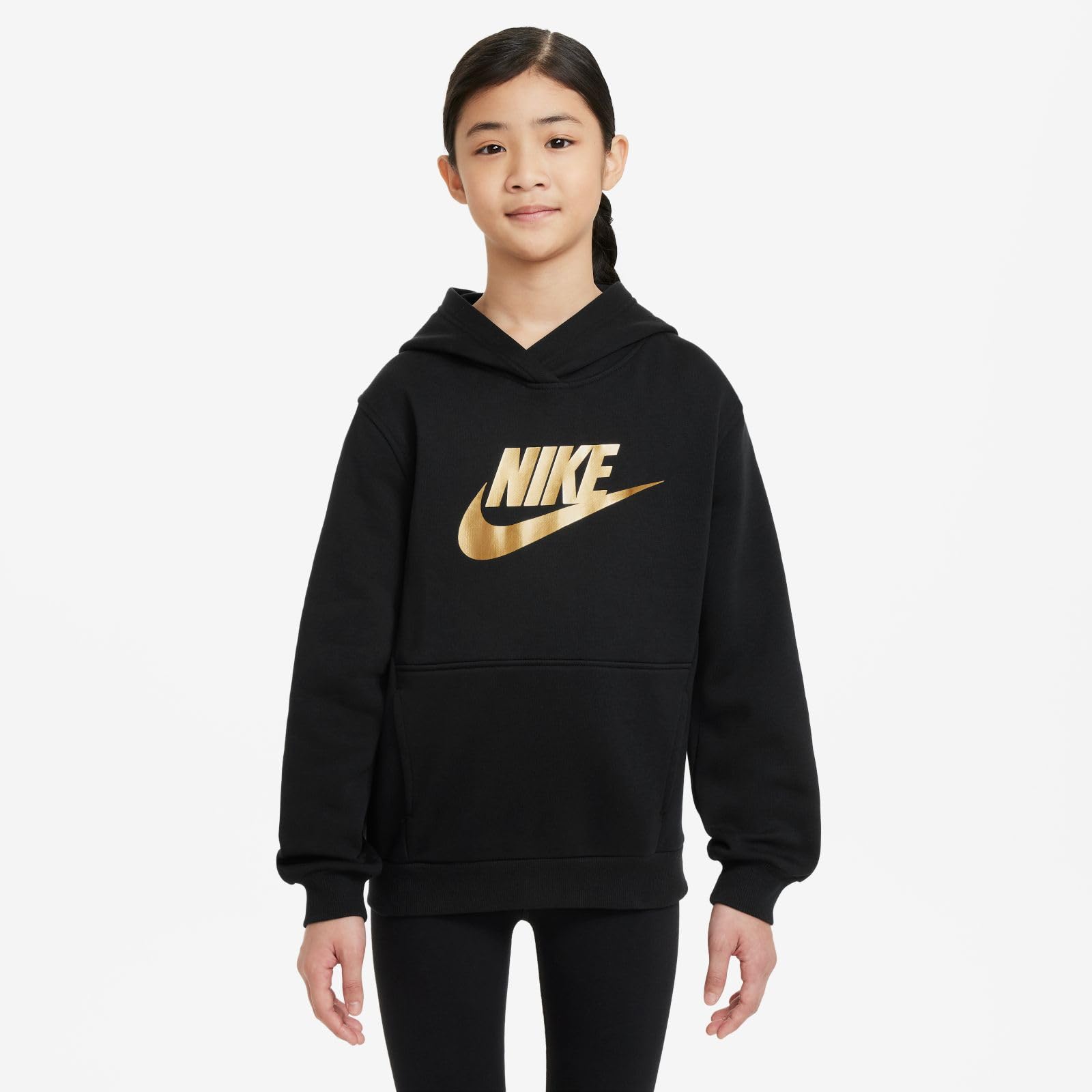 Nike Nike Sportswear Club Fleece Hoodie (Ältere Kinder) Felpa con Unisex - Bambini e Ragazzi (Pacco da 1)