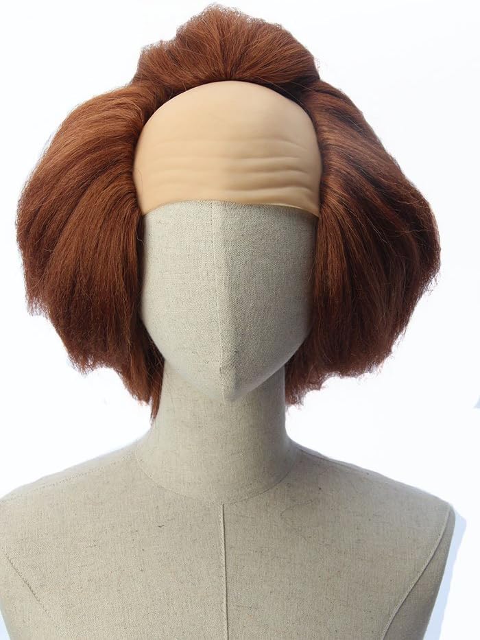 Halloween Costume Cosplay Wigs Brown Bald Head Wig Pennywise Adult Clown
