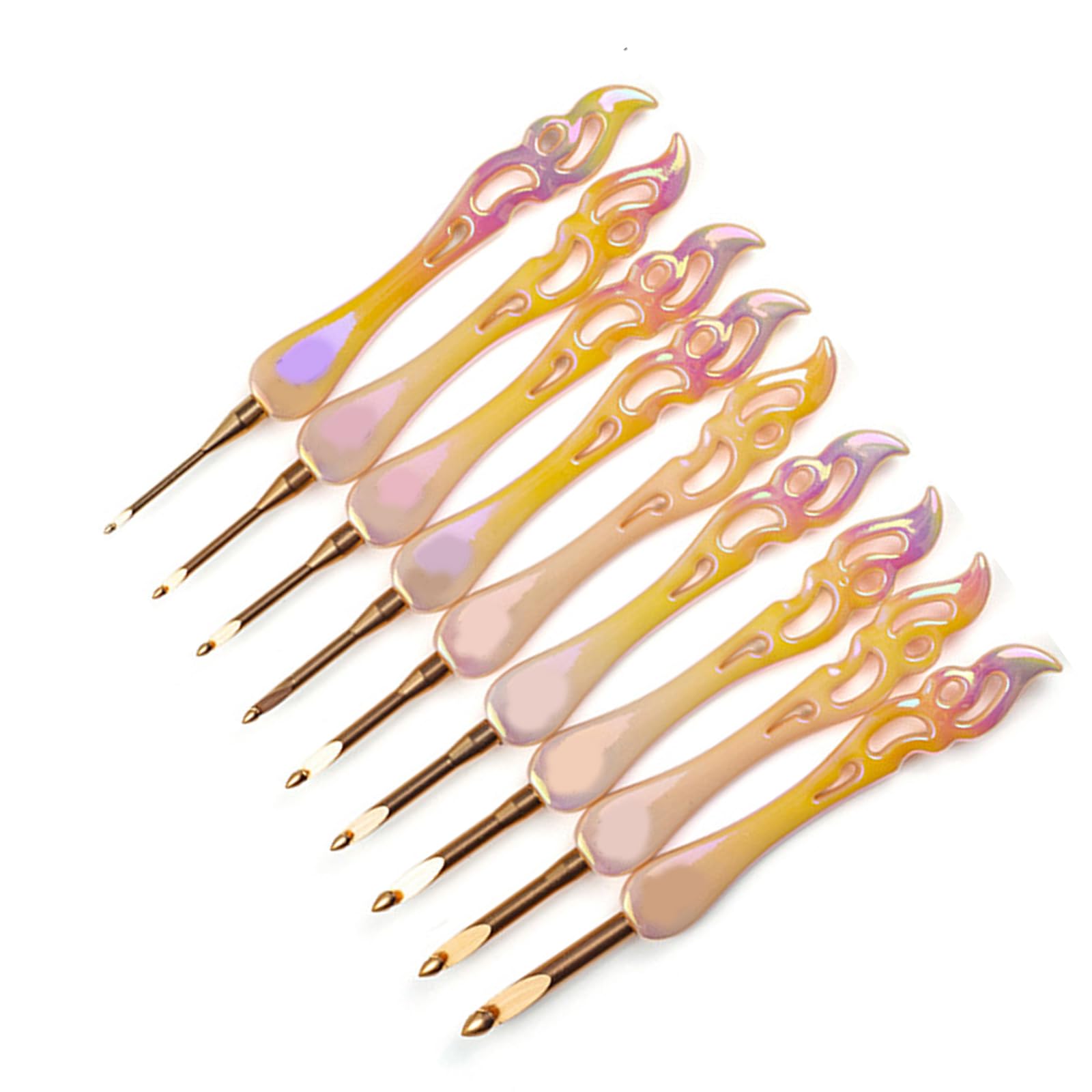 Tsophreniq Hook Set Acrylic Materials Ergonomic Large Handle for Various Yarn Weights and Projects Crochet Hook