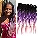 Produktbild Eunice hair Haarverlängerung, 61 cm (24 Zoll), , Tpurplepink, Stück: 6