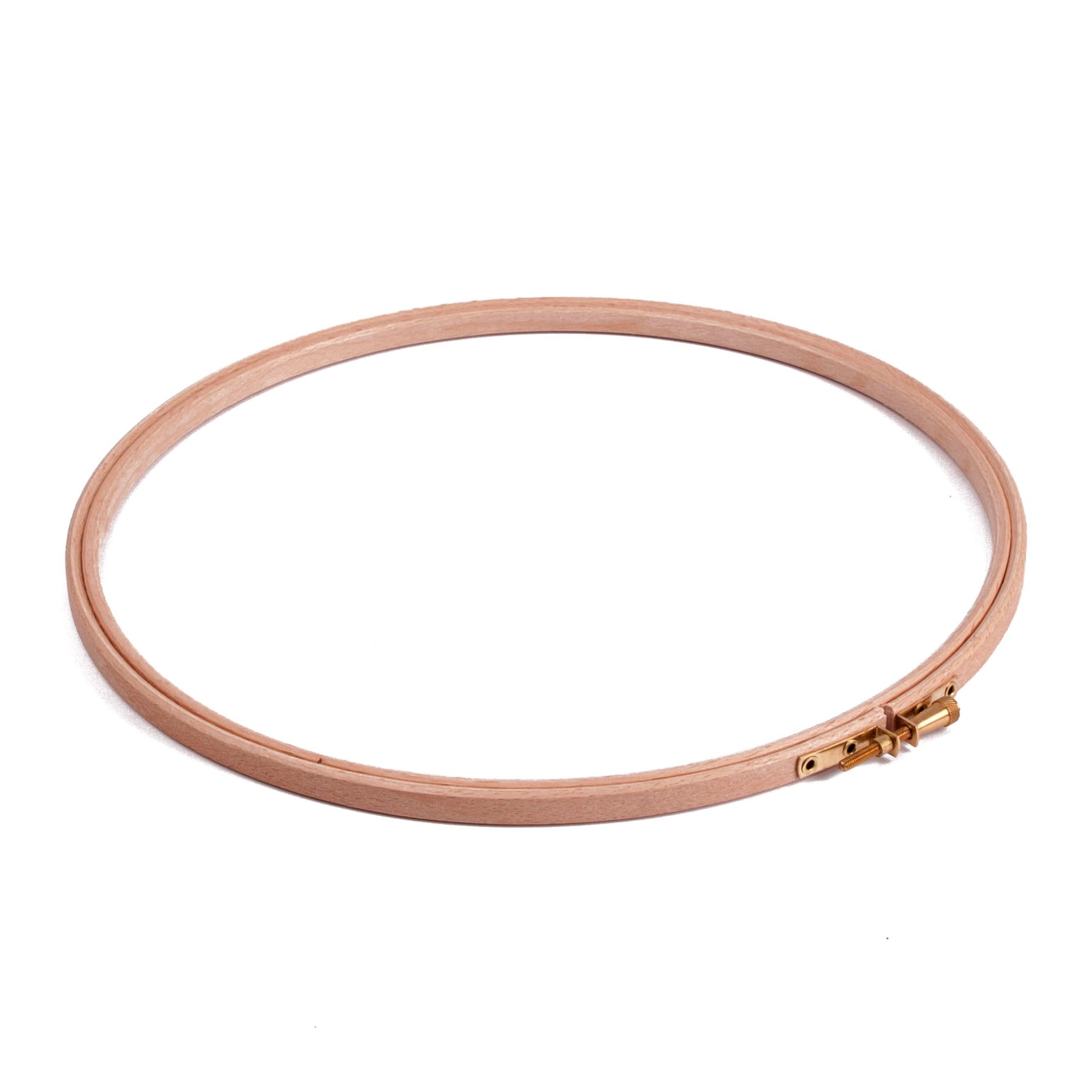 Milward Beech Wood Embroidery Hoop - 10in 25.4cm Diameter for Cross Stitch, Needlework & Crafts, Durable, Smooth Finish, Adjustable Wooden Frame, Metal Screw Clasp For Varied Thickness of Fabric