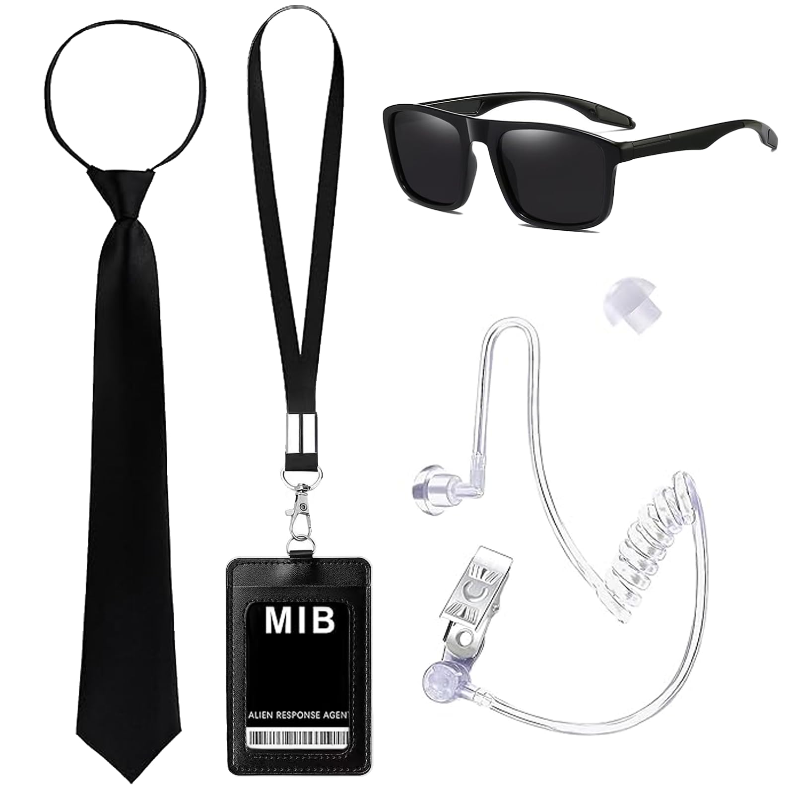 SEFIRST 6 Pcs Agent Costume Accessories Set, Men in Black Costume Accessories