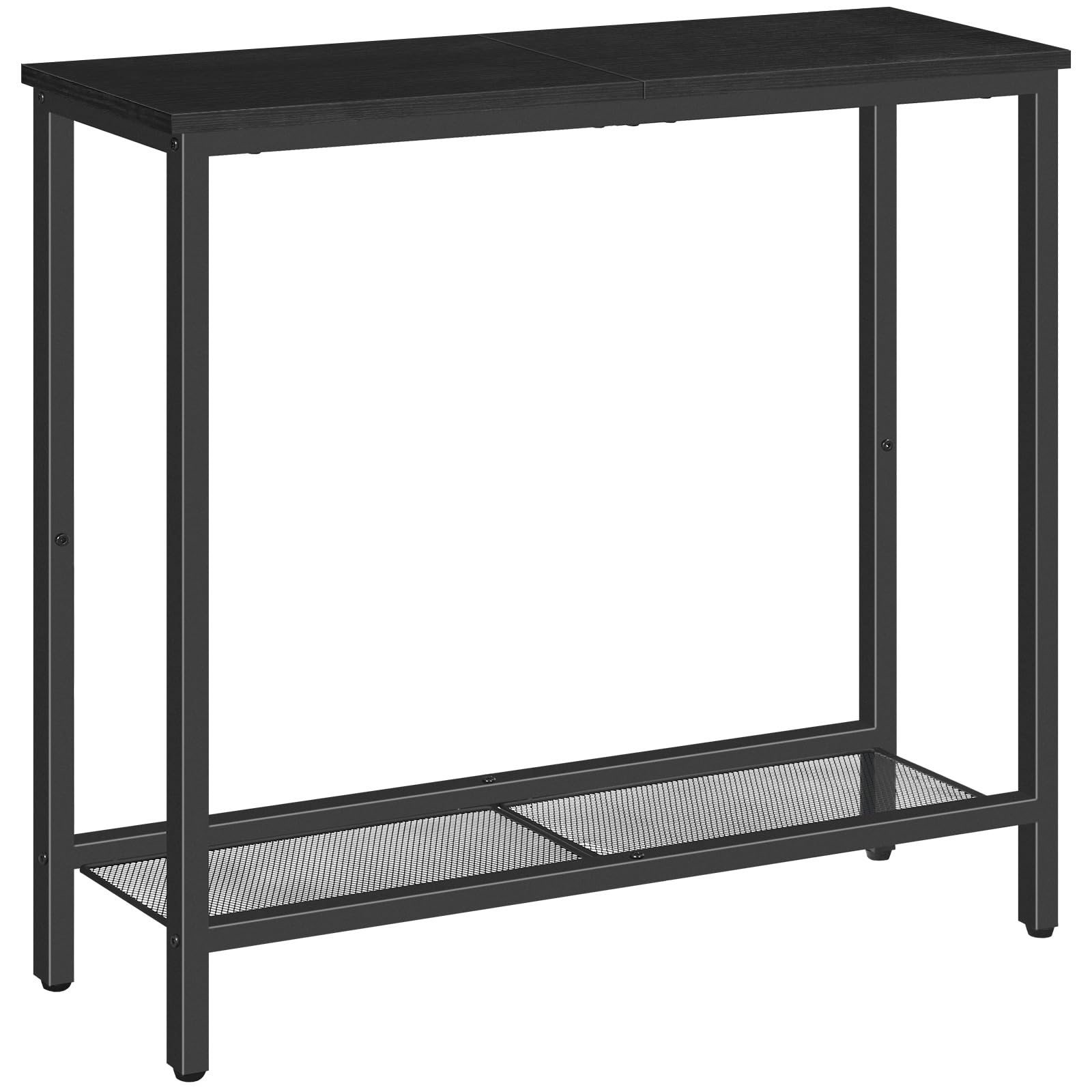 HOOBRO 29.5" Narrow Console Table, Small Entryway Table with Shelf, 2 Tier Thin Sofa Table, Behind Couch Table, Side Table, for Hallway, Living Room,