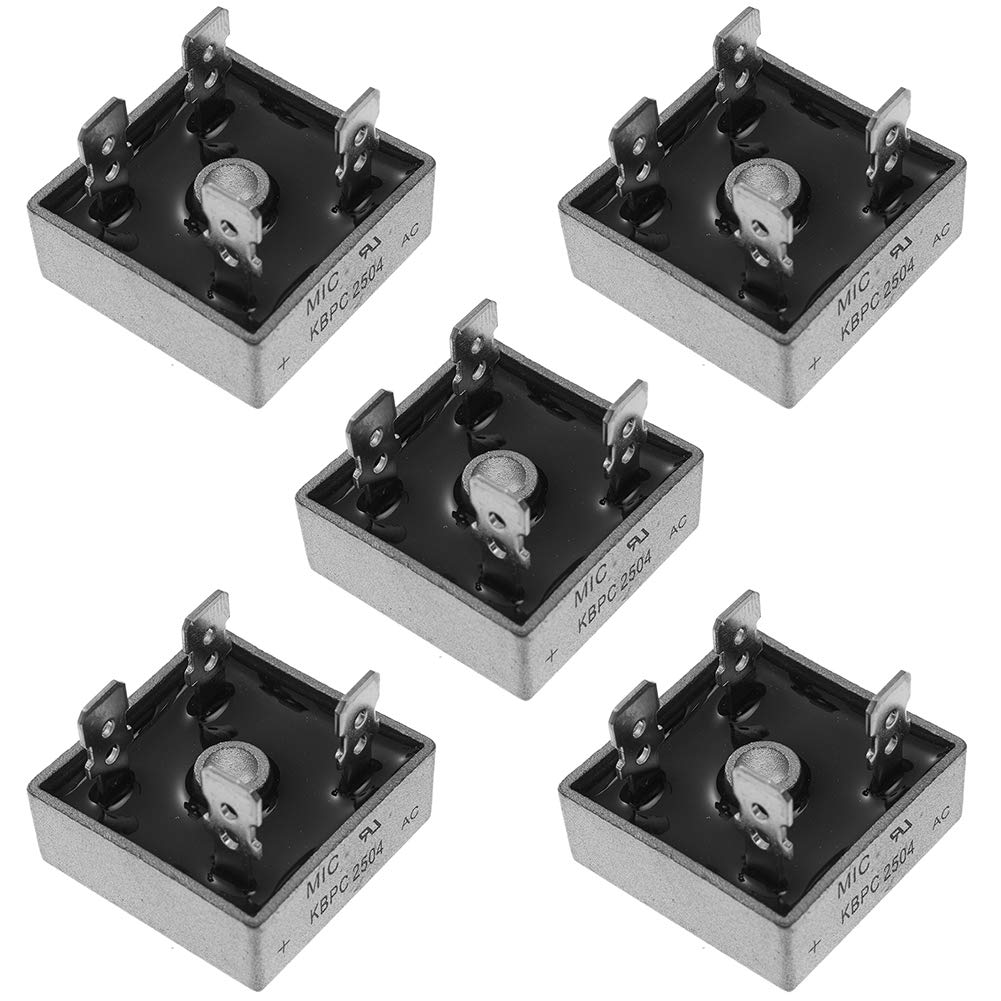 Bridgold 5pcs KBPC2504 2504 Bridge Rectifier Diode, Single Phase,Full