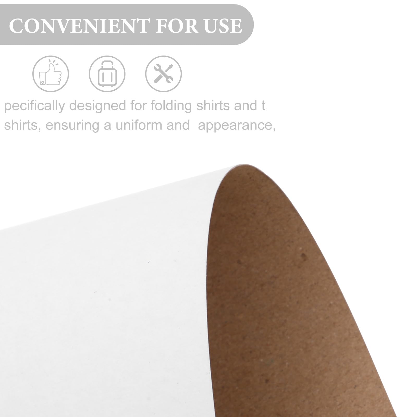 PRETYZOOM Feuilles de Carton Blanc 210x290 Mm 100pcs pour Pliage de T-Shirt Papier 250g