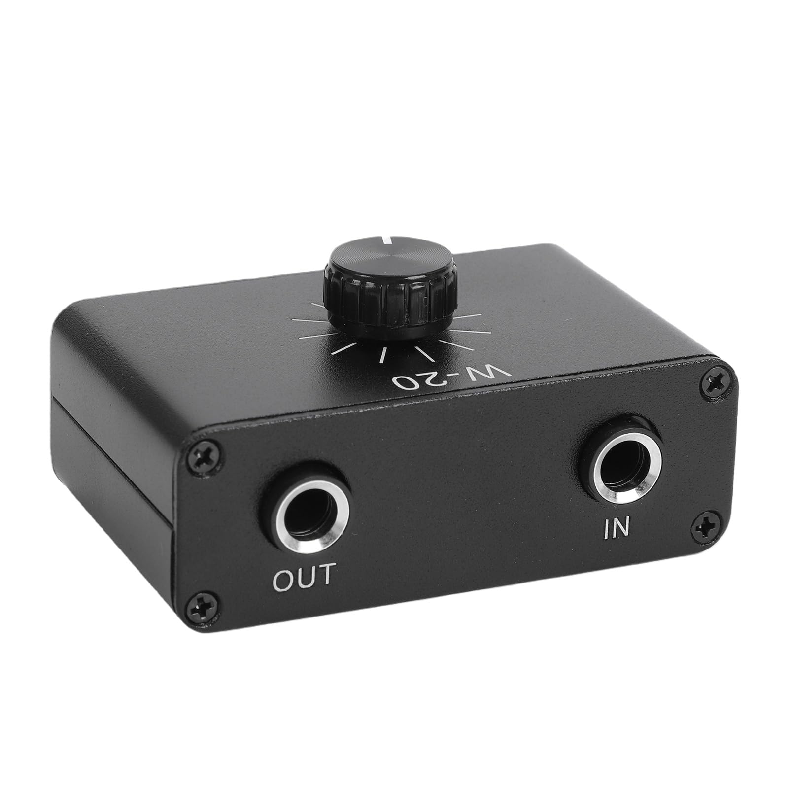 Attenuatore di Controllo del Volume da 1/4 di Pollice, Controller Jack Passivo da 6,35 Mm, Attenuatori Mono Stereo con Regolazione Continua e Continua, Ideale per Microfoni per Strumenti