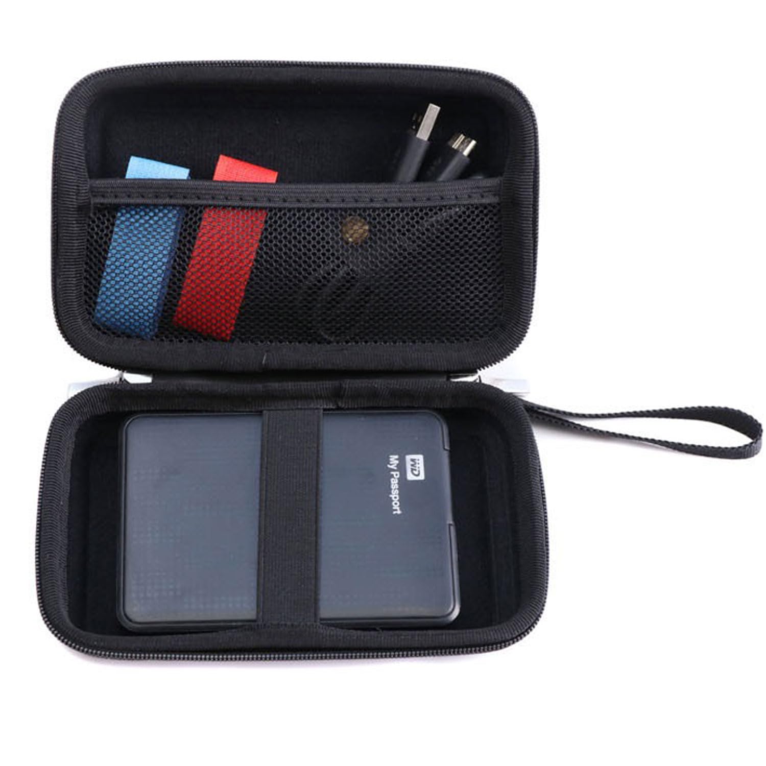 Custodia per Game boy Color, Rigida Borsa Protettive Portatile per GBC GBA GBP Console, Hard Disk Esterno 2.5'', Cavi e Accessori (nero)