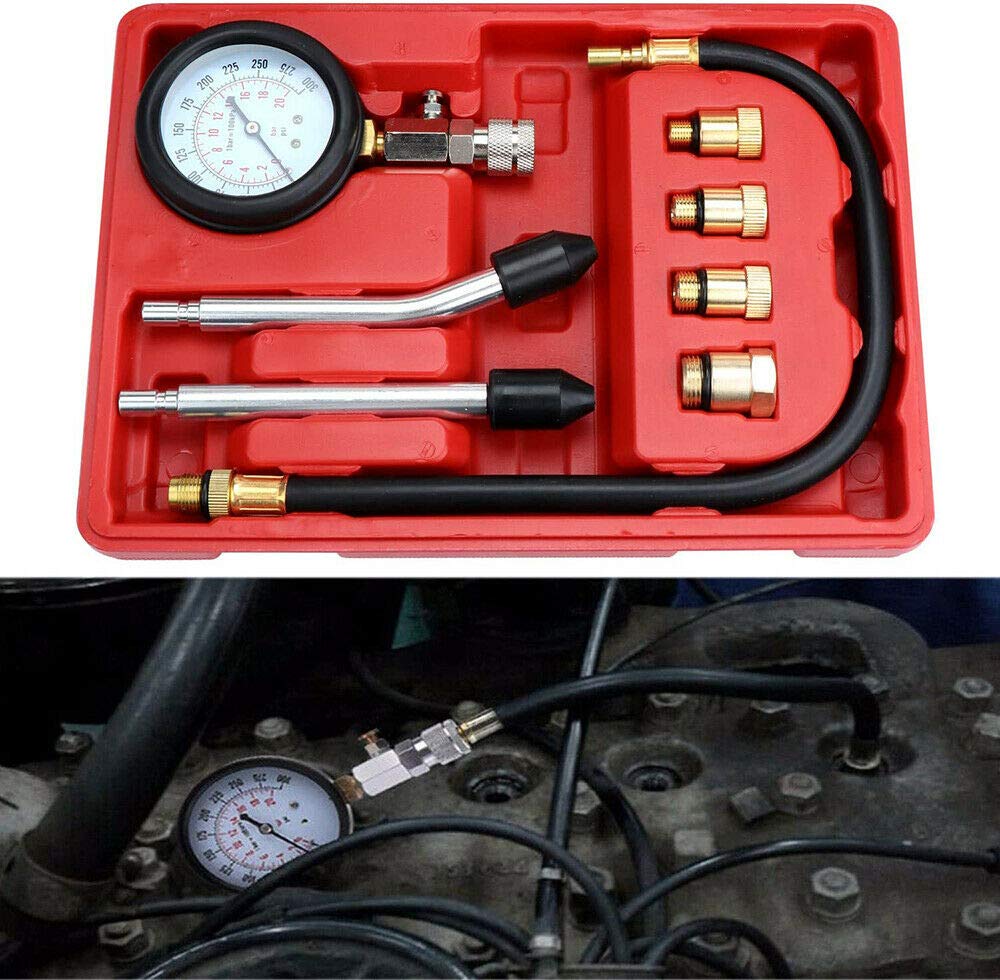 Tester Di Compressione Per Motore Benzina 0-20 Bar Tester Di Compressione Strumento Di Misurazione - Foto 6