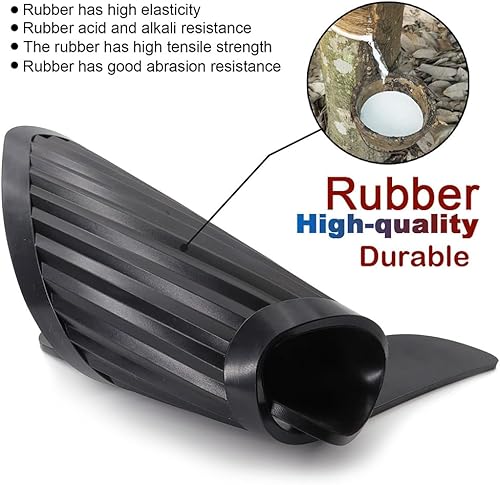 Miniatura 3 de AUTOXBERT - Juego de 4 aletas universales de goma para automóvil, guardabarros sucios y flexibles, para camioneta, SUV, camioneta, 8.3 x 14.2 in