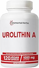 Urolithin A Supplement 1000mg, 120 Pills, Mitochondrial & Antioxidant Support, Non-GMO and Gluten-Free Urolithin A+ Supplement for Women and Men