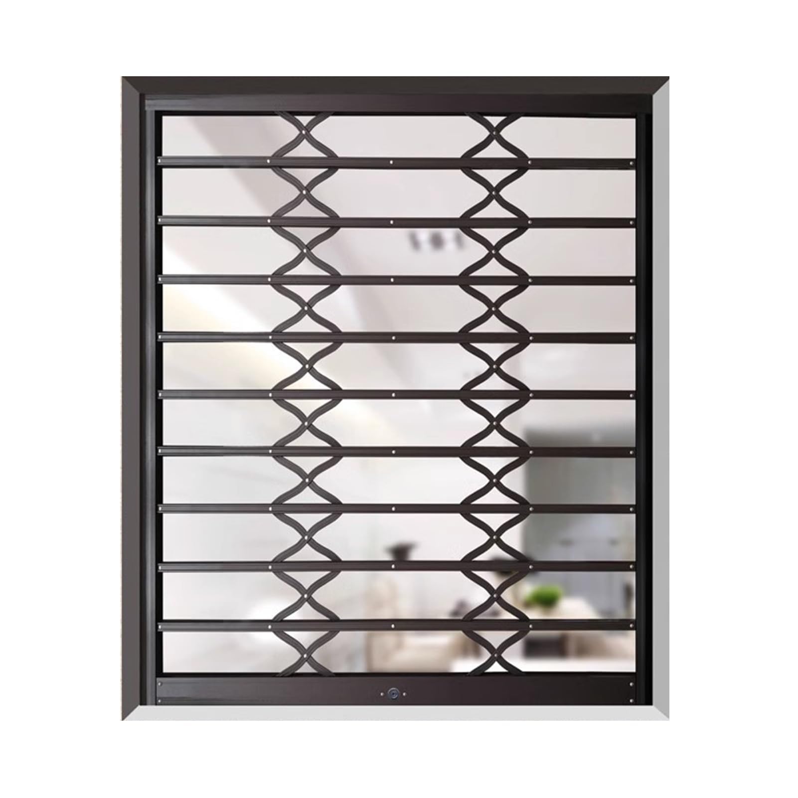 Protectores de seguridad retráctiles para ventanas con bloqueo antirrobo, barra de ventana resistente, puerta de protección de empuje y tracción automática para seguridad del hogar y la oficina