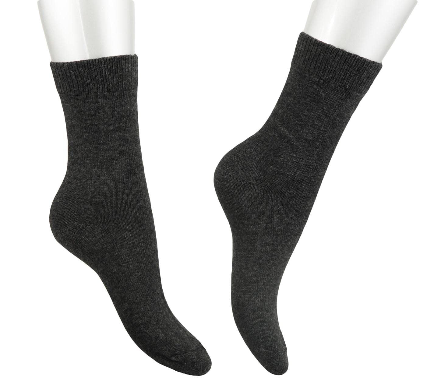 CALZE PRESTIGE (6 Paar) Geschenkbox "SIUSI" mit 6 Paar Damensocken, kurz, einfarbig, aus feinstem LANA-CASHMERE Garn - 100% Made in Italy