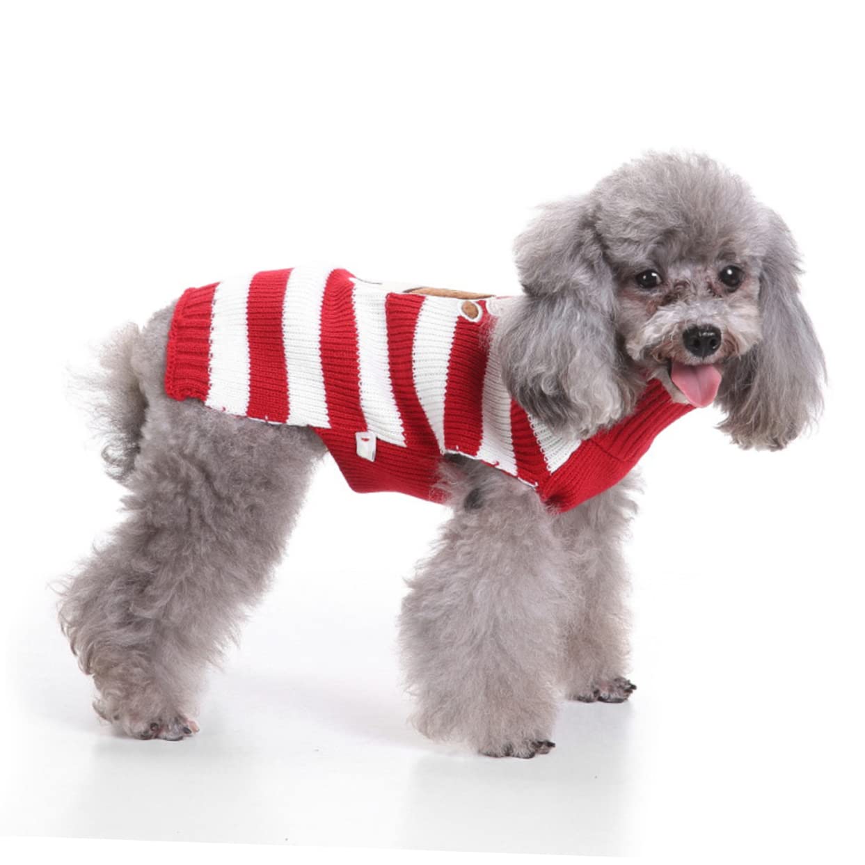 Mipcase 3 Pz Maglione Natalizio per Animali Domestici Costume da Gatto di Natale Maglione per Cani in Pile per Cani Costume Cane Natale Maglioni Cane Vestiti Invernali per