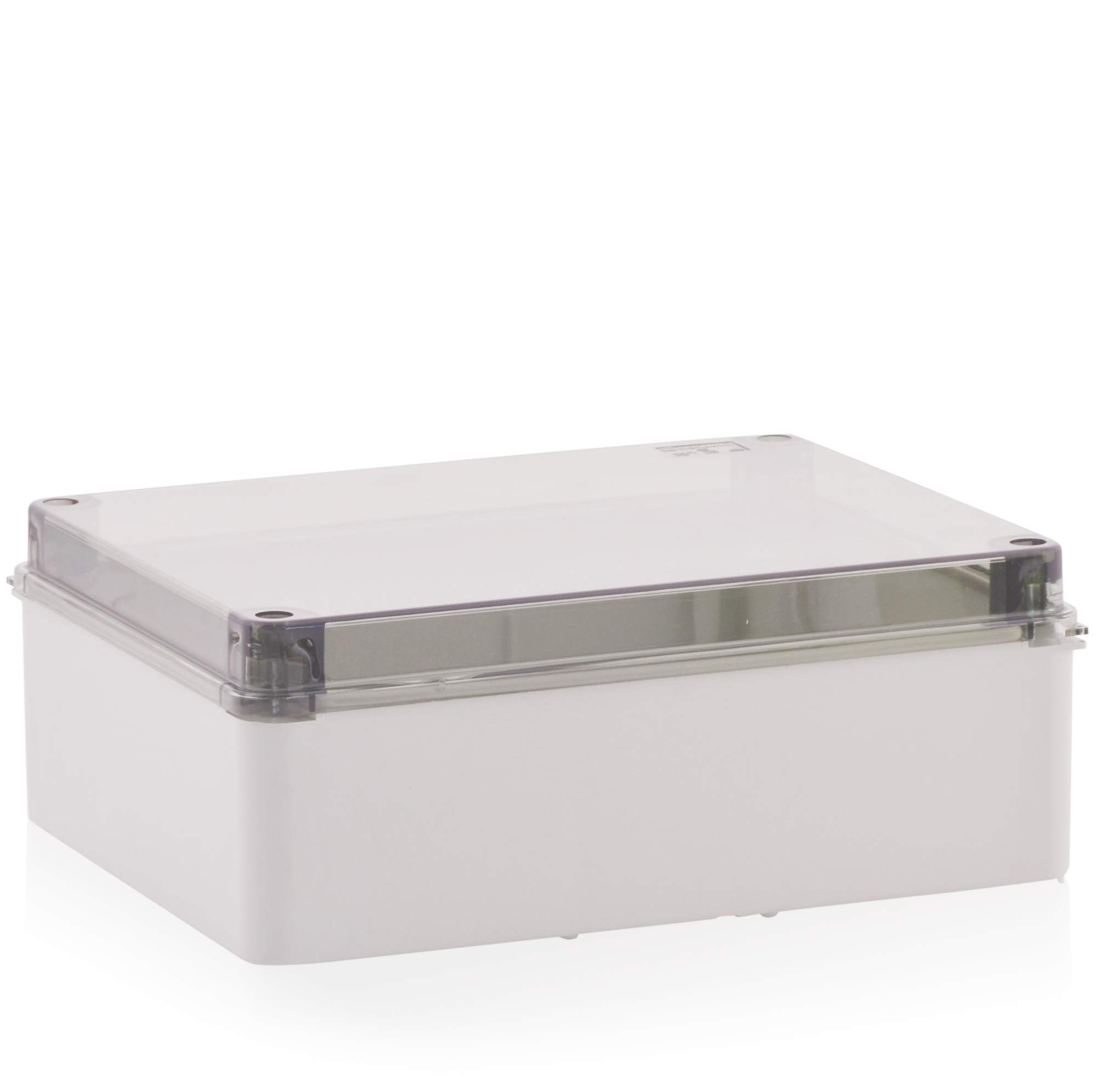 Scatola di montaggio a parete, scatola di derivazione Scatola di plastica con vite | 240x190x90mm | IP65 | coperchio trasparente Scatola di distribuzione Scatola di distribuzione Scatola vuota Scatola industriale