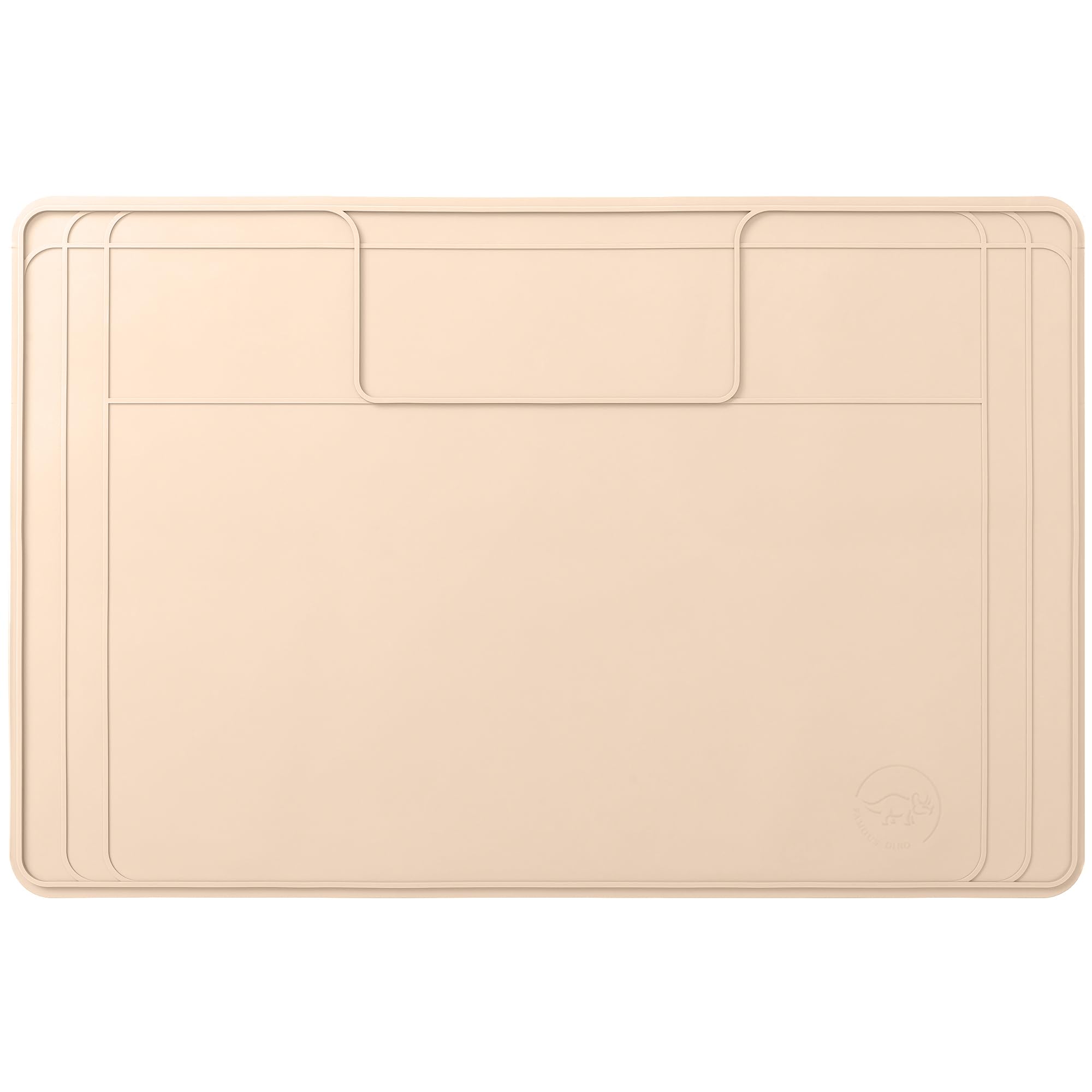 The Original Under Sink Mat - Silicone Waterproof mat, Trimmable, Easy to Clean, Kitchen cabinet liner, Under sink protector mats, Drip Tray with Lip (Beige, 31" x 22") or smaller