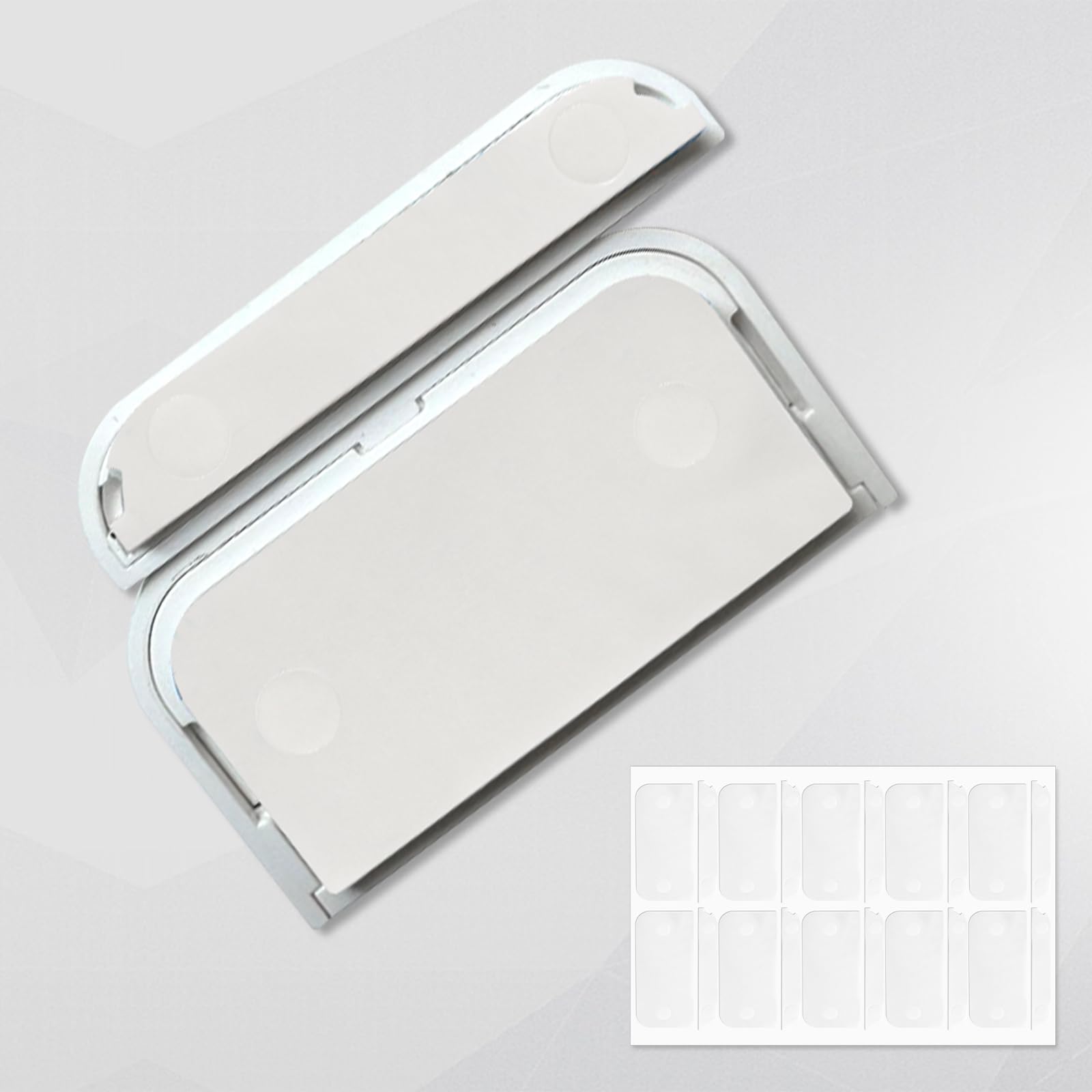 BOXOB 10 Paia Adesivi per Trasduttore Ring, Pads Doppia Faccia Resistente Nastro Sostitutivo per Sensore di Contatto Magnete Facile Installazione (2a Generazione)