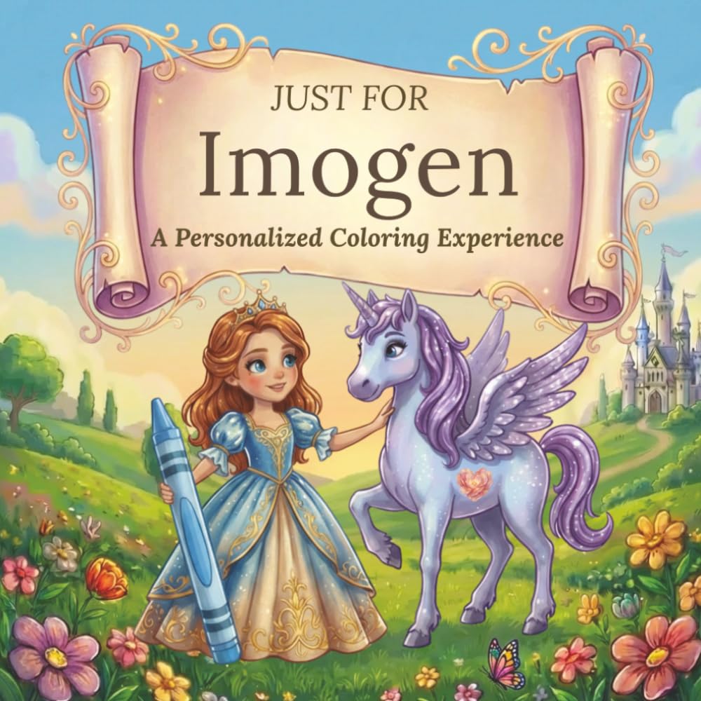 Just for Imogen: A Personalized Coloring Experience: 50 total coloring pages | 28 coloring pages featuring Imogen's name | 22 coloring pages themed for girls (Personalized Coloring Book Series)