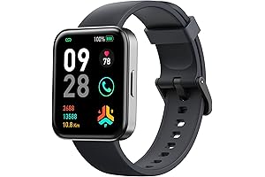 5-in-1 Smart Watch: Fitness Tracker, Calculator, Music Player, SOS, Calls