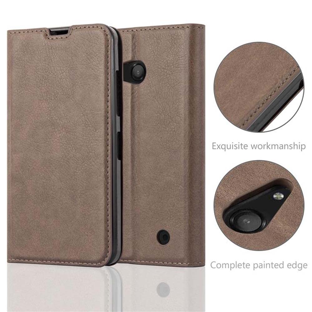 Cadorabo Custodia Libro Portafoglio Per Nokia Lumia 550 – Classy Oro Rosa (Con Slot Carte E Chiusura Magnetica) - 3