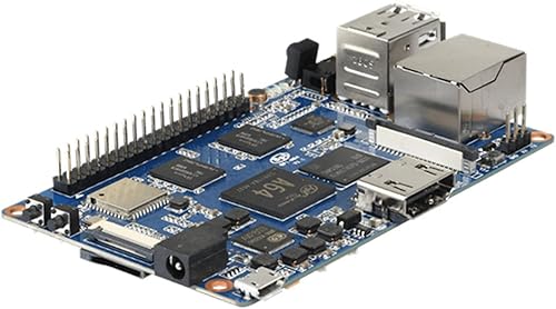 Banana Pi BPI-M64 Allwinner A64 - Computadora de placa única 2 GB LPDDR3 64 bits Quad-core Mini ARM Board con puerto Gigabit Ethernet a bordo WiFi