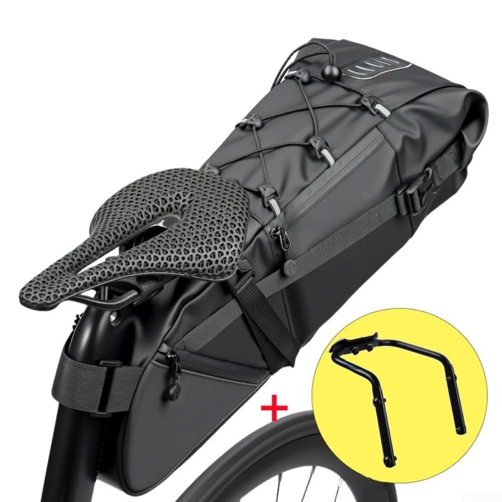 Borsa Sella Ciclismo 15L Grande Capacità Espandibile