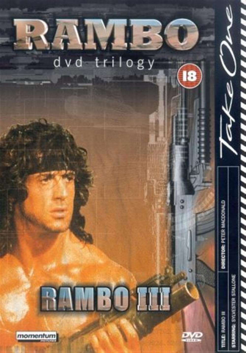Rambo III (DVD) Sylvester Stallone Richard Crenna Marc de Jonge Kurtwood Smith