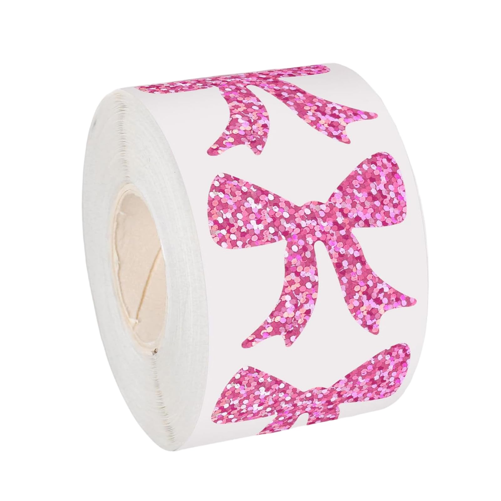 500Pcs Bowknot Sticker Glittering Wrapping Label for Rewarding and Packaging Scrapbooking Decoration Sticker for Journal Teacher Reward
