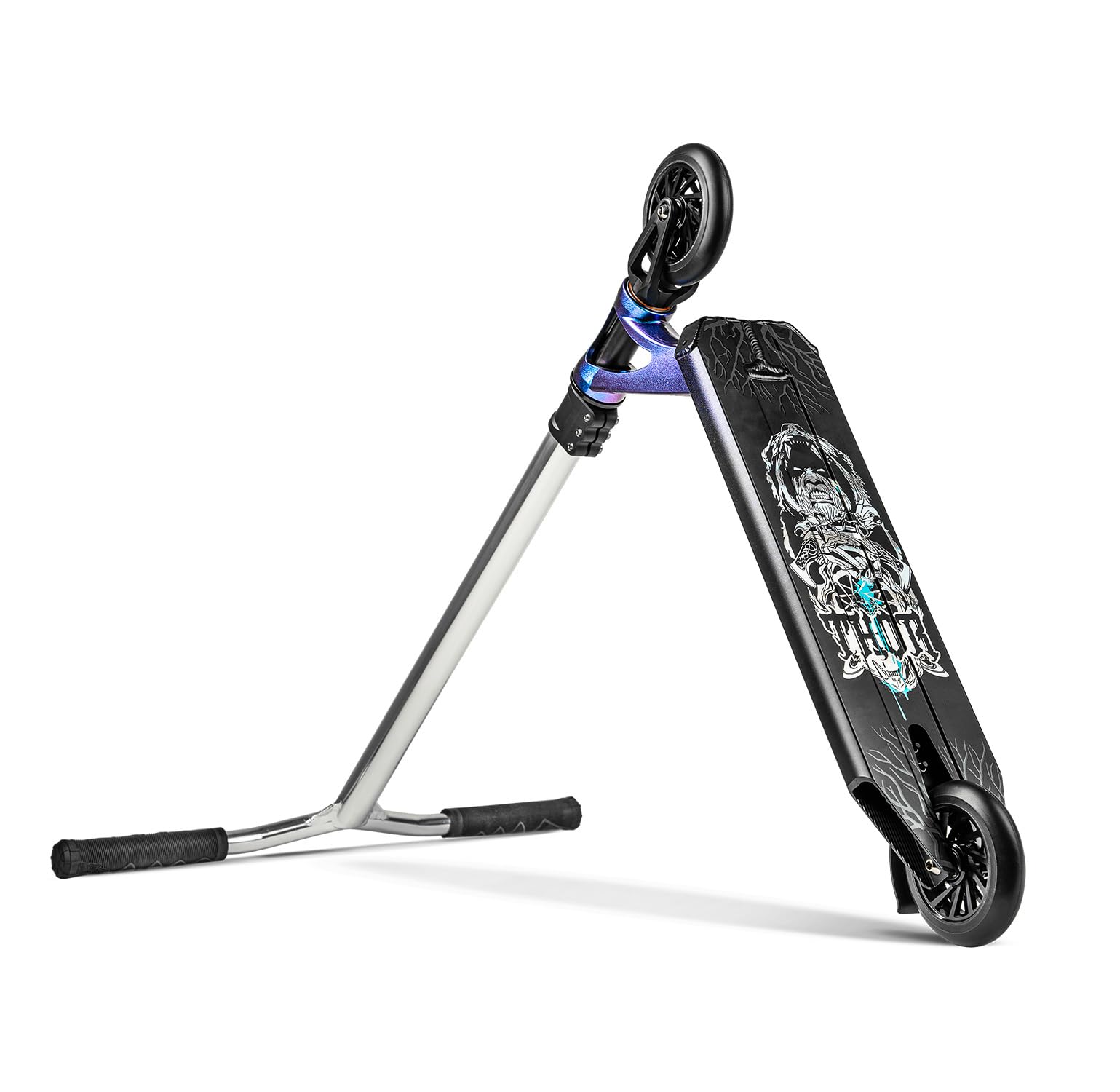 Movino Thor Patinete, Sistema de Compresión IHC, Dirección Integrada, Ruedas con Núcleo de Aluminio de 110 mm, Manillar de Aluminio