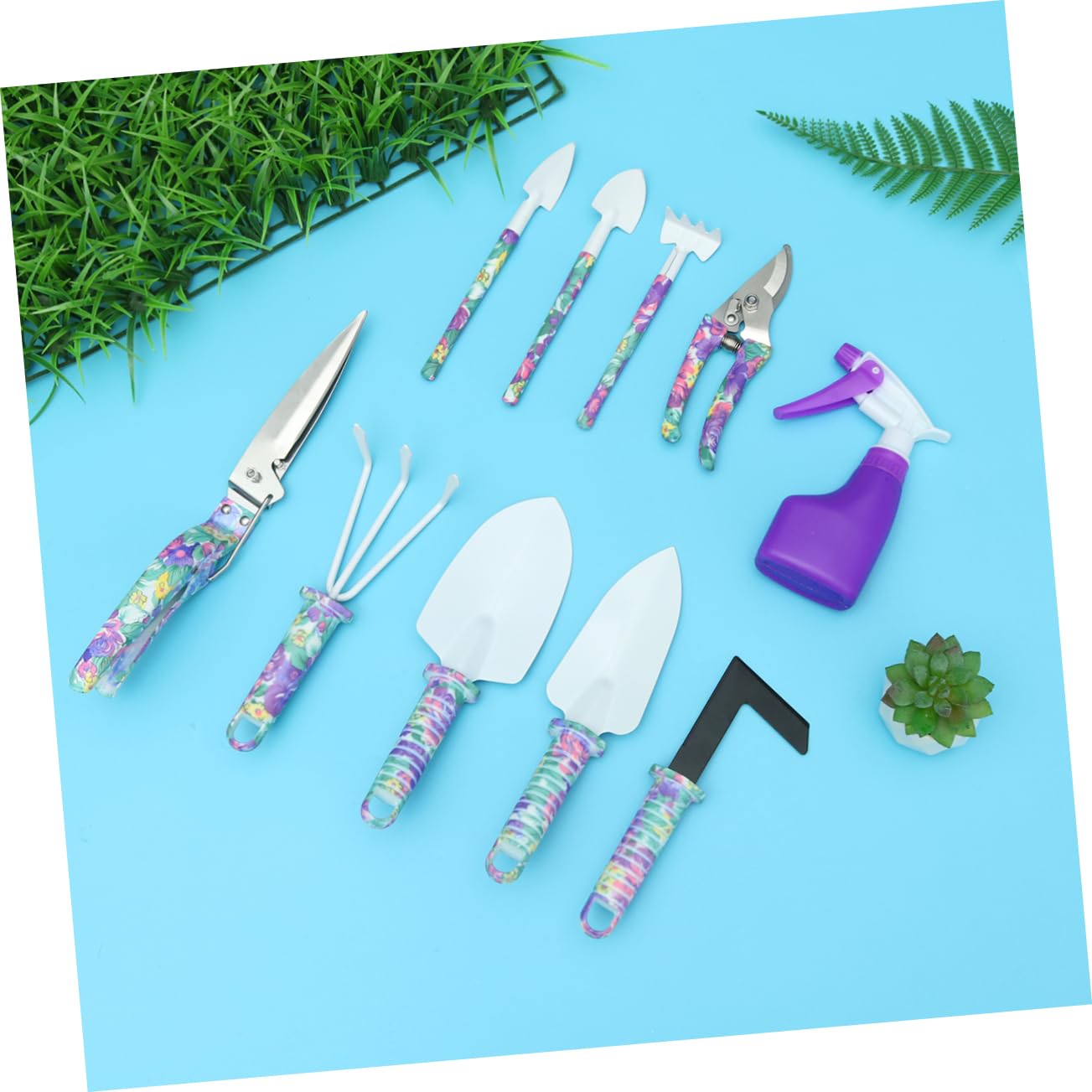 BESPORTBLE T Outil Ensemble De 10 Pièces Fournitures De Jardinage pour Femmes Impression D'Outils Outils De Jardinage pour Le Jardinage