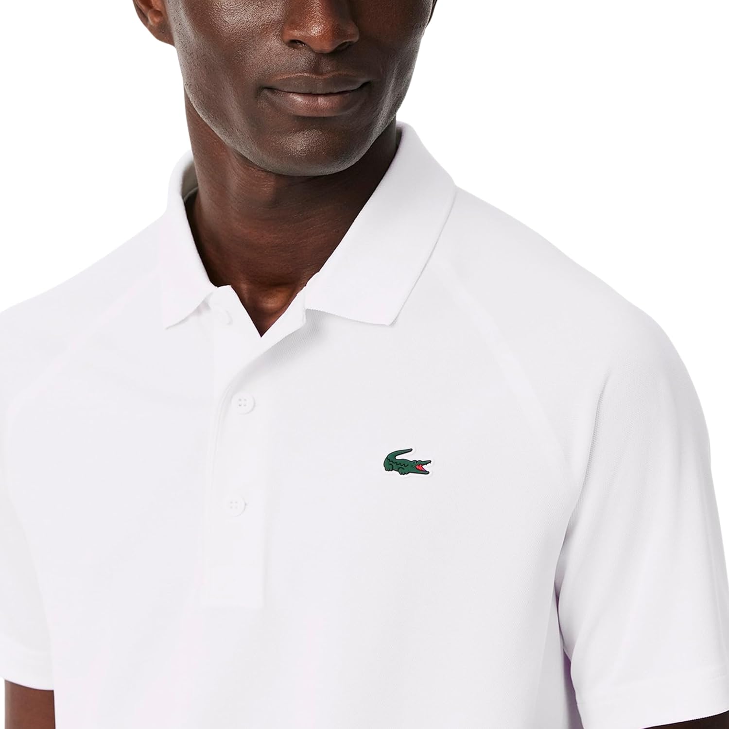 Lacoste Men's Regular Fit UV Protect Golf Polo Shirt, White, XX-Large - Image 4