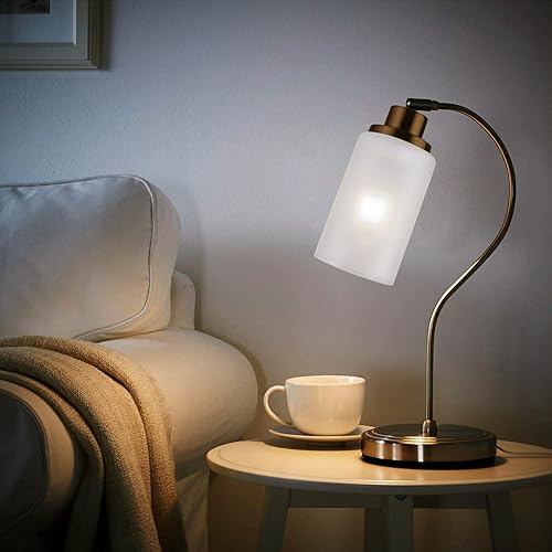 Miniatura 3 de Eidonta Paquete de 8 pantallas de vidrio esmerilado blanco de repuesto, 5.9 pulgadas de altura, 3.9 pulgadas de diámetro, adaptador de 1.65