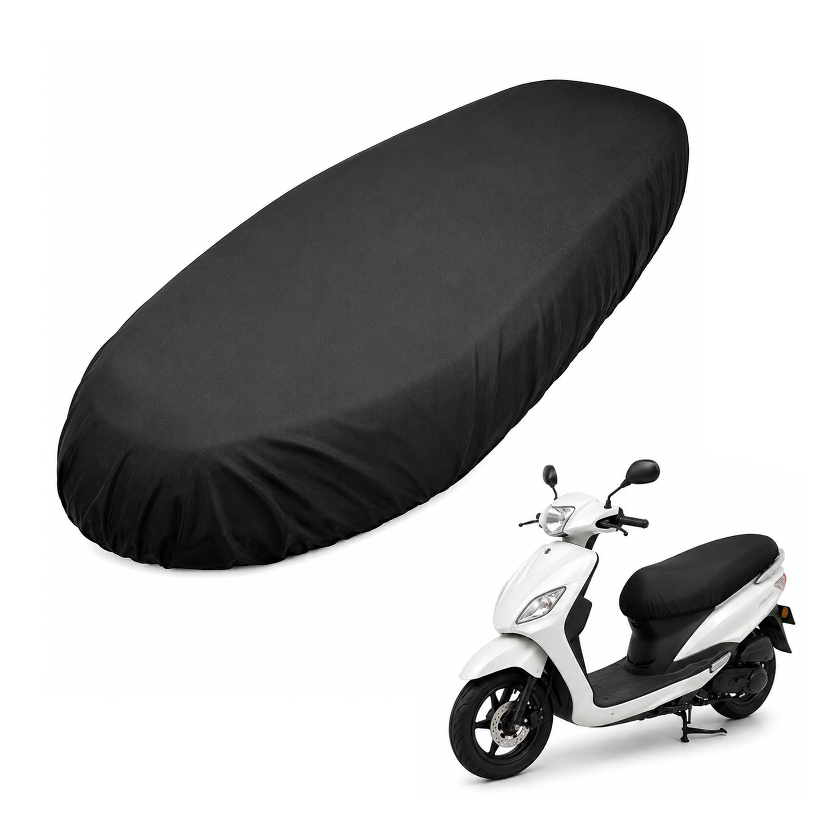 Wodoodporny pokrowiec na siedzenie motocykla XXL 100-115 cm | Materiał Oxford, uniwersalne dopasowanie, chroni przed deszczem, słońcem i kurzem, łatwy montaż