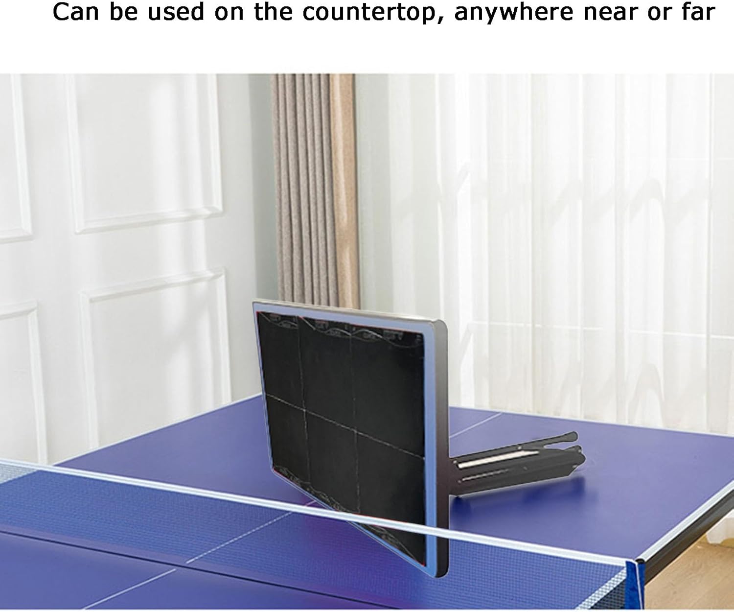 Portable Table Tennis Rebound Board, Pingpong Exerciser Tool,Self Training Accessory for Home Gyms Schools Clubs Office