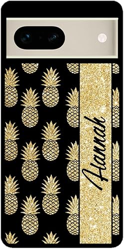 Miniatura 2 de Gold Pineapple Personalized Black Rubber Phone Case Compatible With Google Pixel 10, 10 Pro, 10 Pro XL, 9a, 9 Pro, Pixel 9, Pixel 9 Pro XL, 8a, 8