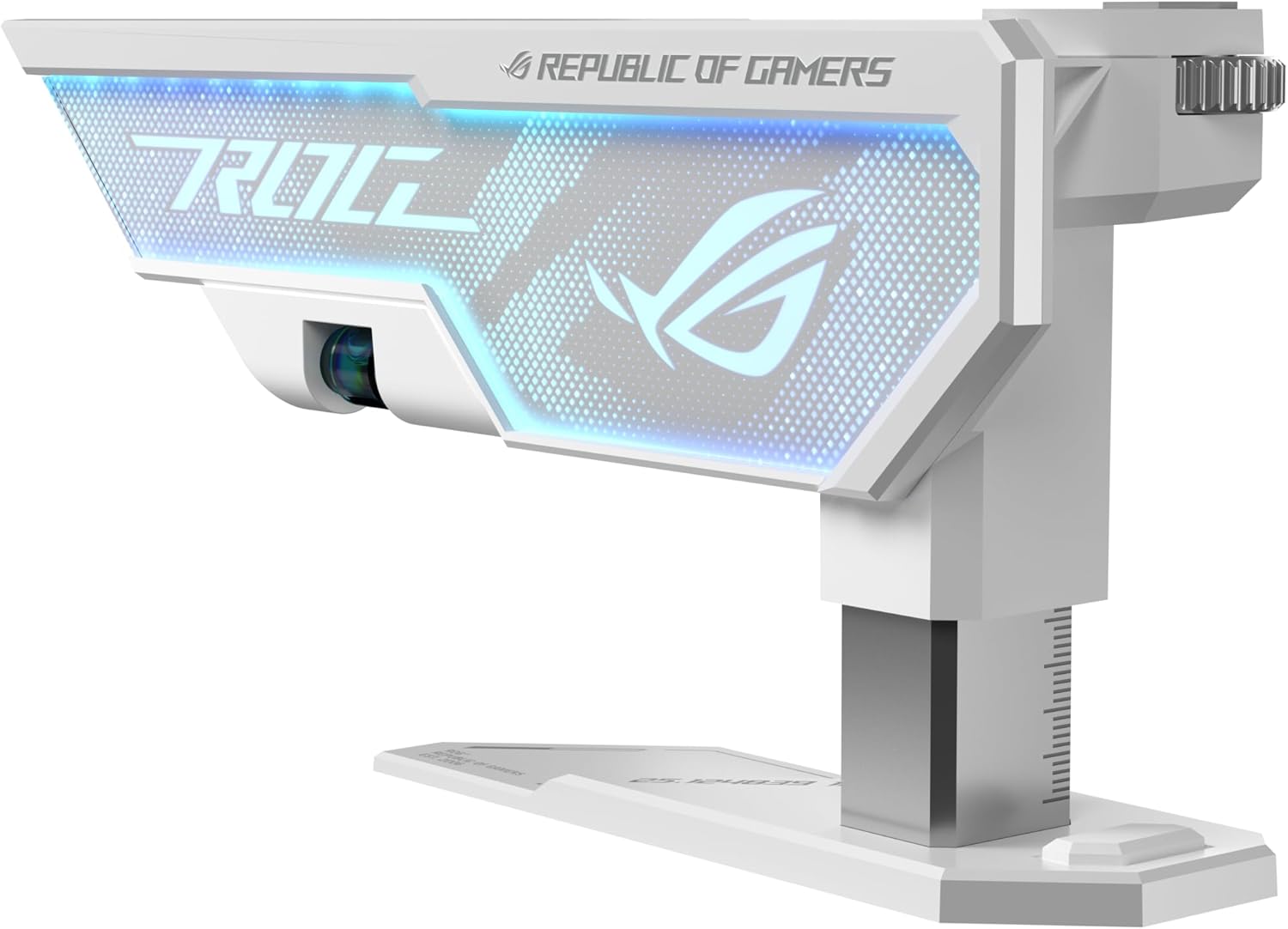 61mZzklhUxL._AC_SL1500_ ASUS ROG Herculx Graphics Card Holder White Edition (Tool-Free Design, Included Spirit Level, Solid zinc Alloy, 72-128mm, Aura Sync)
