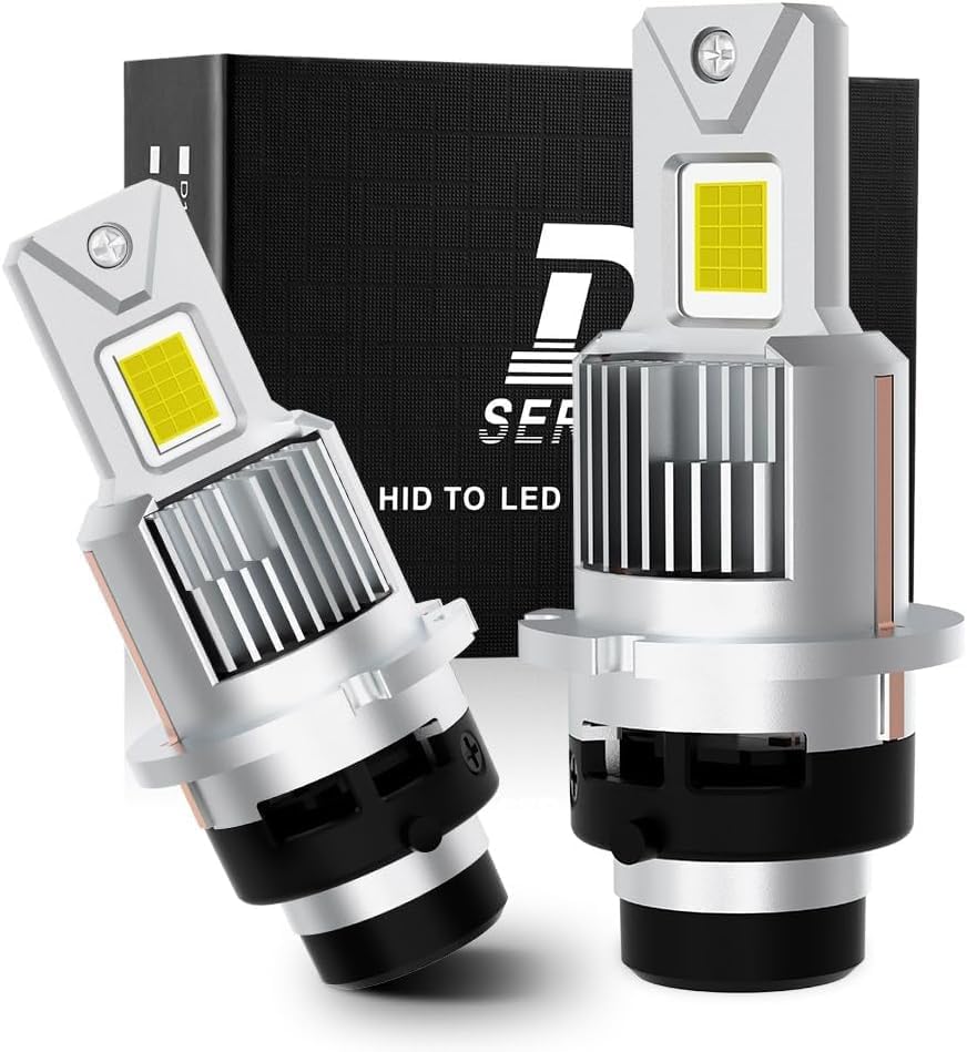 NOVCAPAR D2R D2S Light Bulb 70W High Power 24000LM +600% Brightness 6000K Cool White High and Low Beam Xenon HID Replacement Lights Plug and Play D2S Bulbs Canbus Error Free Fog Light Bulbs