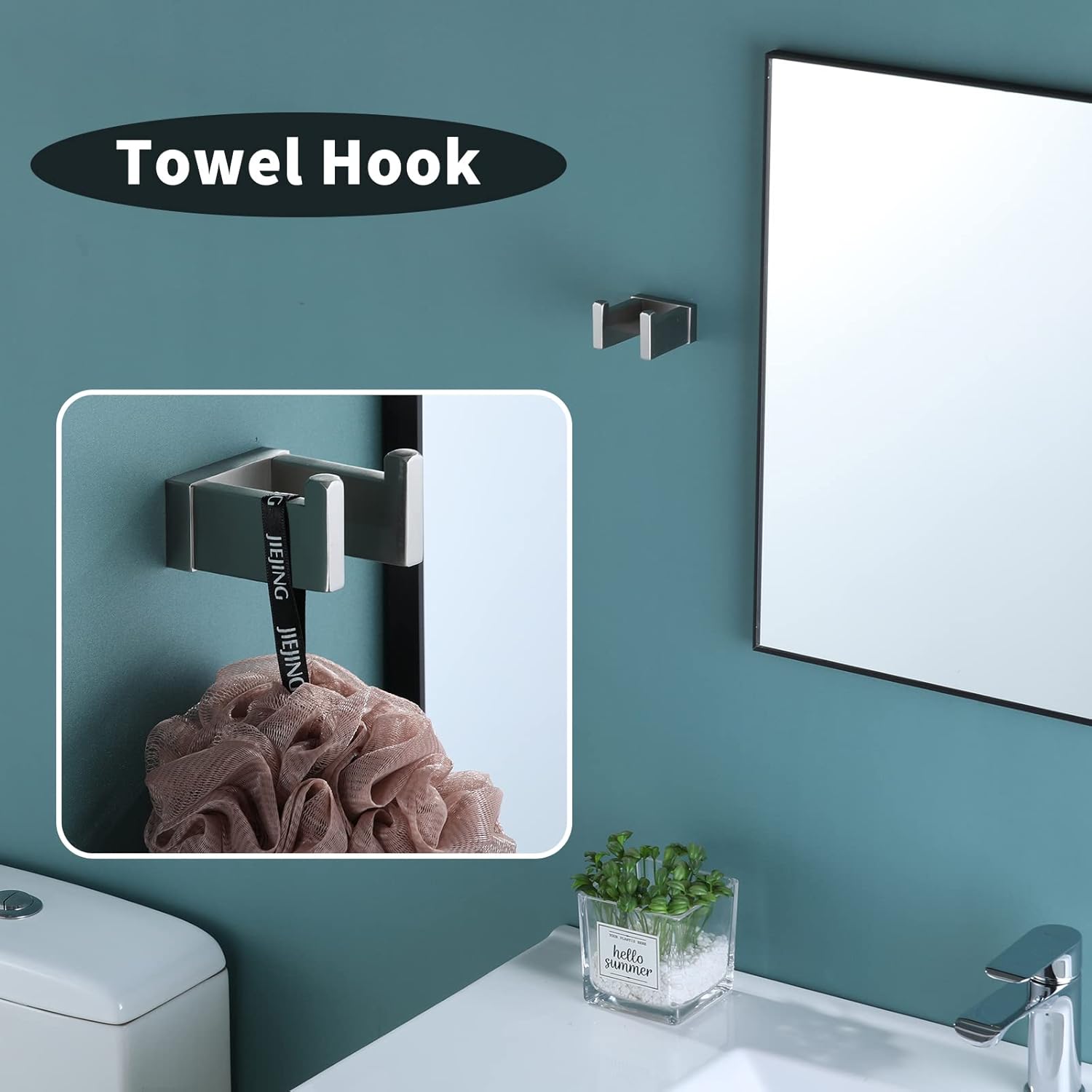 Tесh Dеаlѕ 🔥 Durafe Brushed Nickel Towel Bar Set - 4 PCS Bathroom Hardware Set SUS304 Stainless Steel, Bathroom Towel Bar Rack Set Include Hand Towel Bar, Toilet Paper Holder and Robe Towel Double Hooks Hоt Dеаlѕ Durafe Brushed Nickel Towel Bar Set - 4 PCS Bathroom Hardware Set SUS304 Stainless Steel, Bathroom Towel Bar Rack Set Include Hand Towel Bar, Toilet Paper Holder and Robe Towel Double Hooks