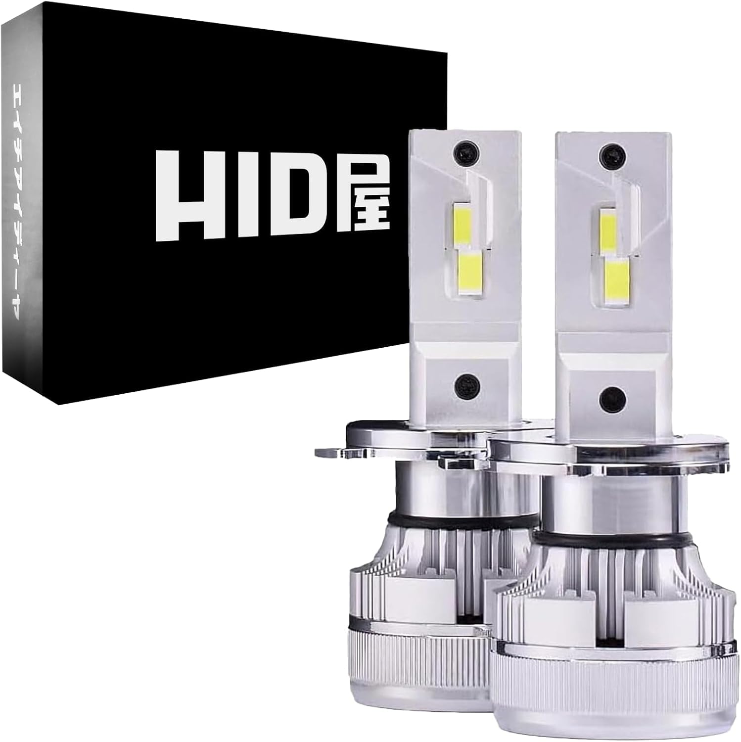Amazon | HID屋 H4 38700cd LED ヘッドライト Hi/Lo 切替 爆光 車検 