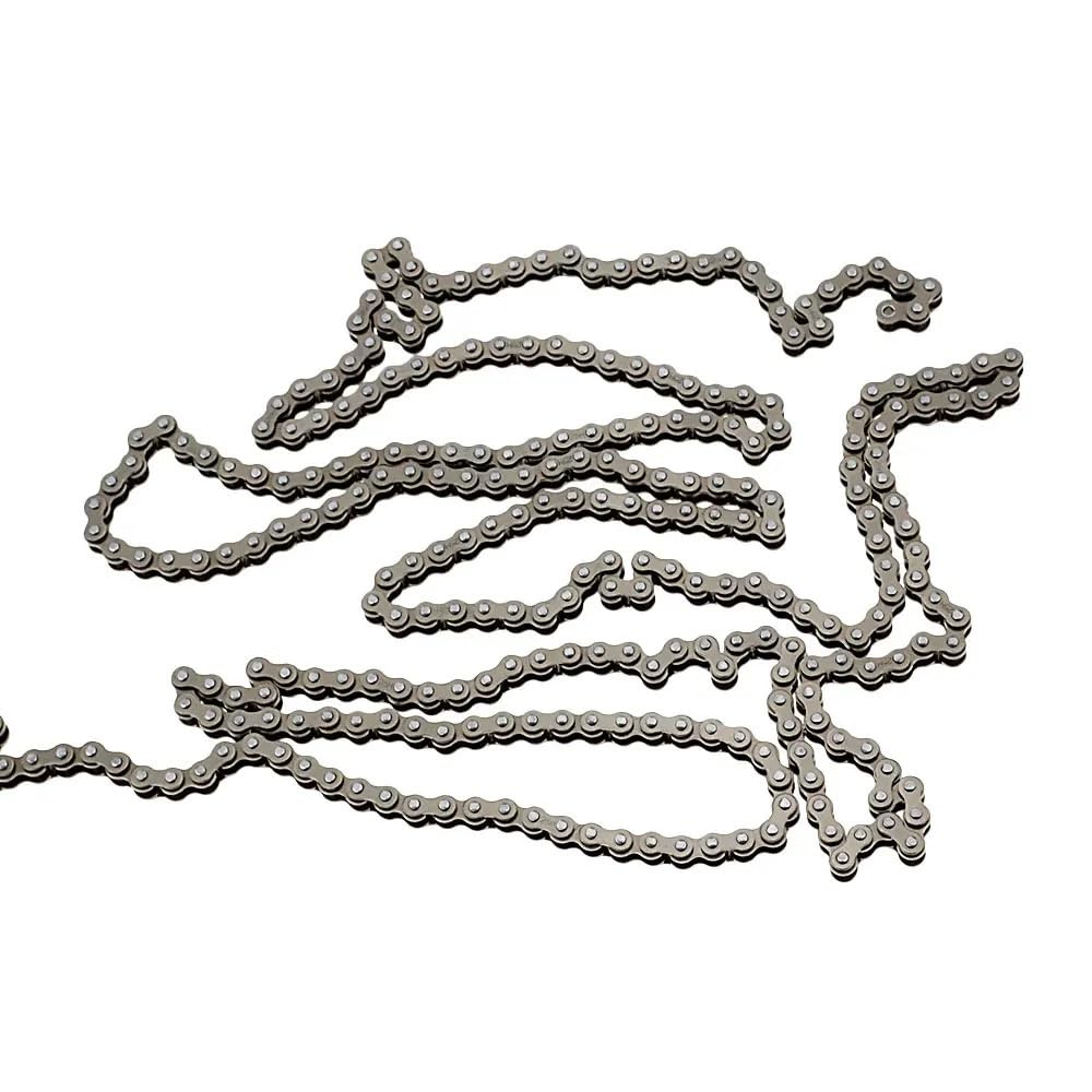 Chaînes à rouleaux de précision à pas court Standard 04C de longueur 0.5/1/1.5/5m (série B), chaîne d'entraînement à rouleaux simple simple DOLUNTO (Color : 1m Length, Size : 04C)