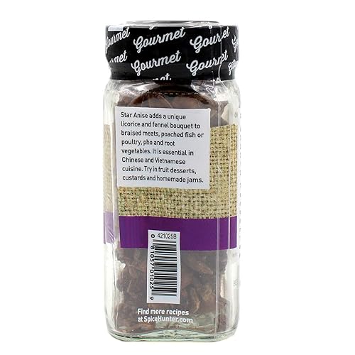 Miniatura 4 de Spice Hunter Anís estrellado, entero, tarro de 0.6 onzas
