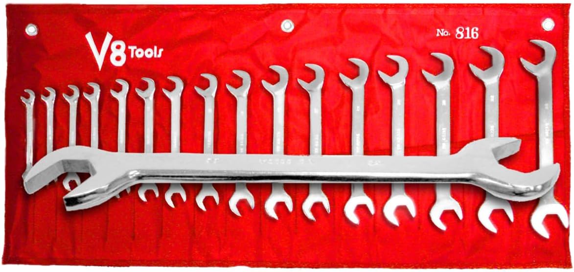 V-8 Tools WRE SET COMBO 16PC ANGLE 8M TO 23M