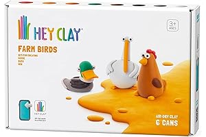 Hey Clay 3-Pack Farm Birds