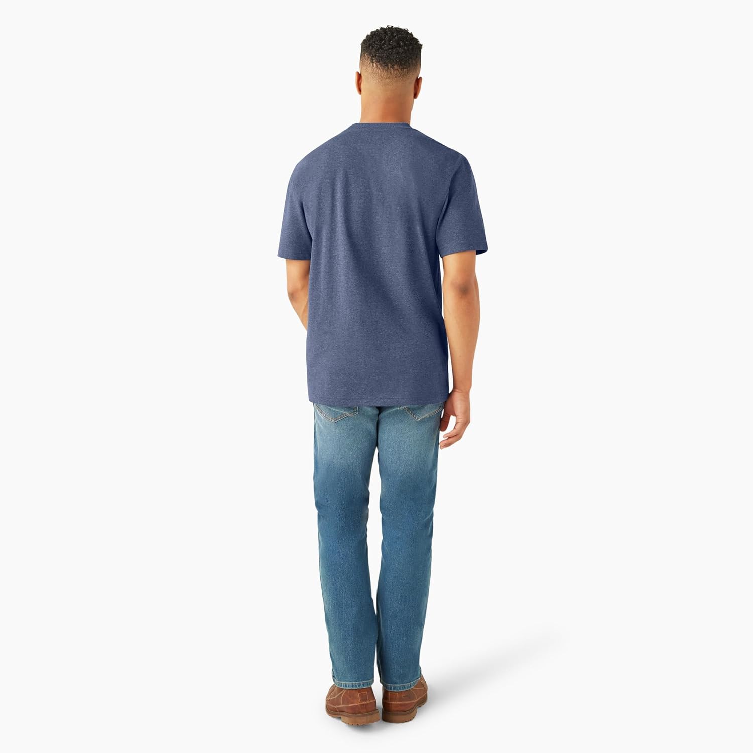 Dickies Mens S/S Heavyweight Heathered Pocket TEE, Sphagnum Heather, XT - Image 6