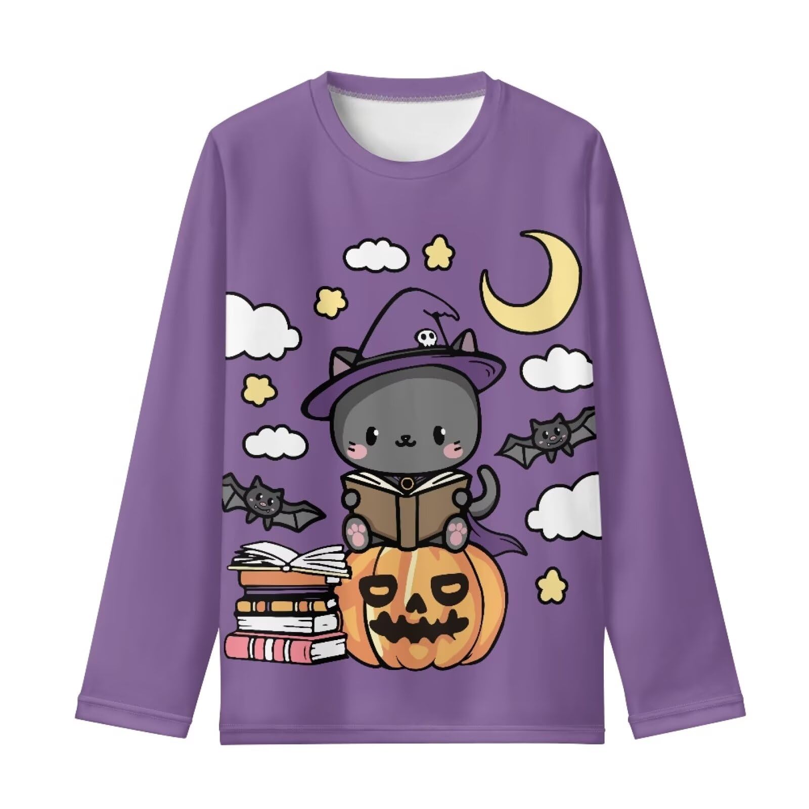 Long Sleeve Shirts for Girls Casual Crewneck Tops Fall Winter Outfits for 3-16 Years Old
