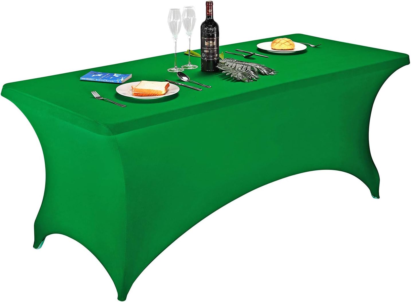 FELIZEST Spandex Fitted Stretch Table Cover for 6 ft or 4ft or 8ft or 5