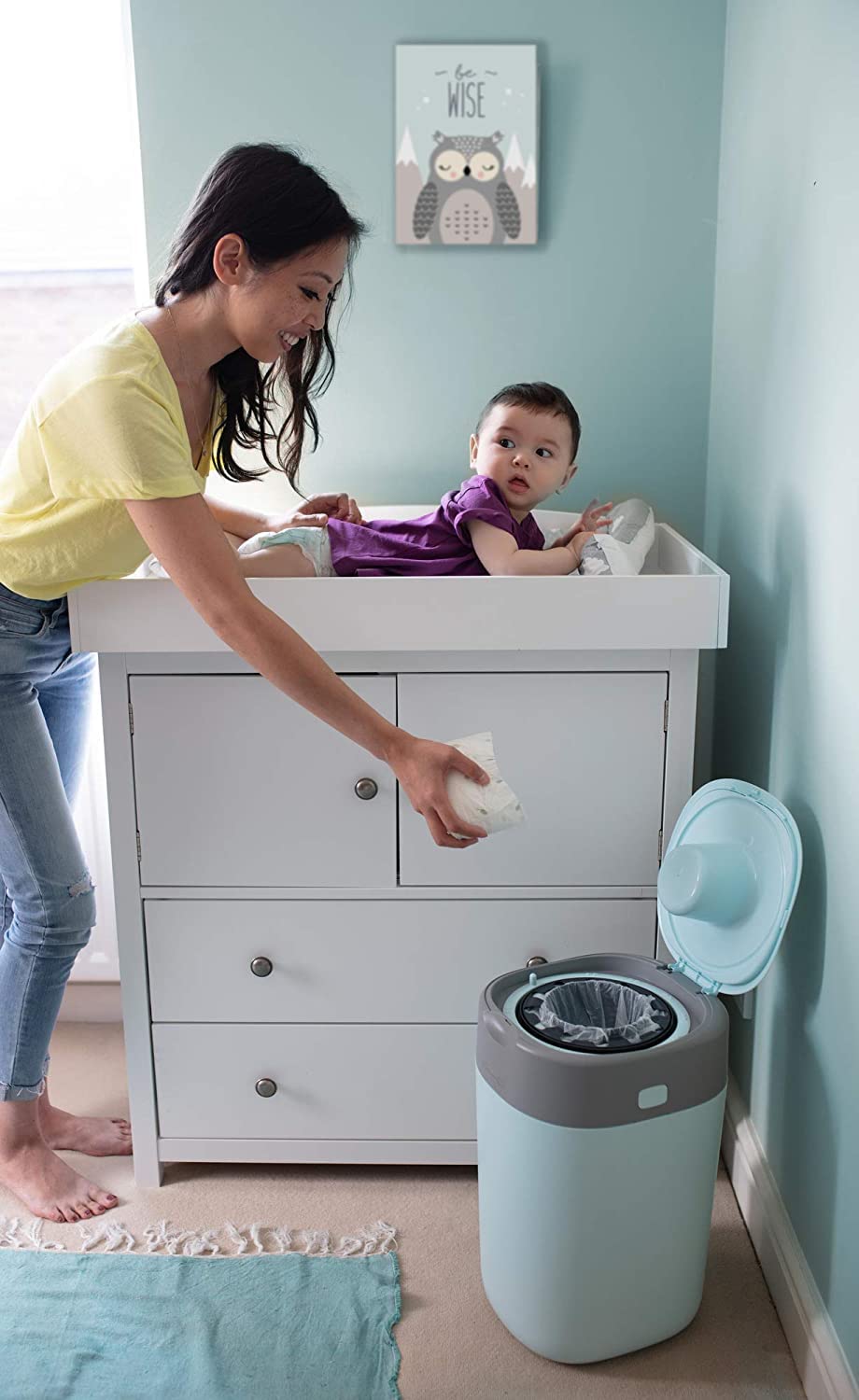 Tommee Tippee Windeleimer Nachfüllkassetten für Twist & Click und Sangenic TEC Windeleimersysteme, 6er Set