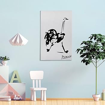 Amazon.co.jp: Pablo Picassoパブロ・ピカソ《ダチョウ