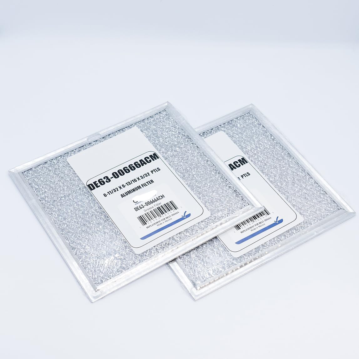 Replacement DE63-00666A AP5306190 for Samsung Range Vent Hood Microwave Aluminum Grease Filter, 2 pack