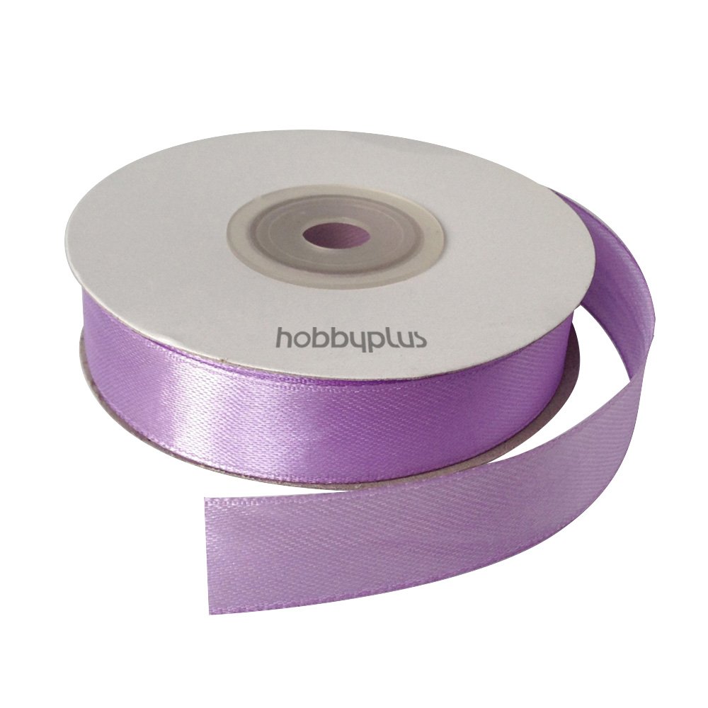 Www.hobbyplus.co.uk #430: Lilac 22Meter Full Reel 15Mm Satin Ribbon